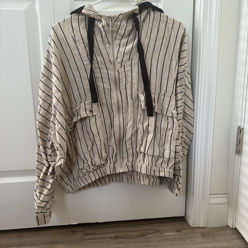 Linen Striped Jacket